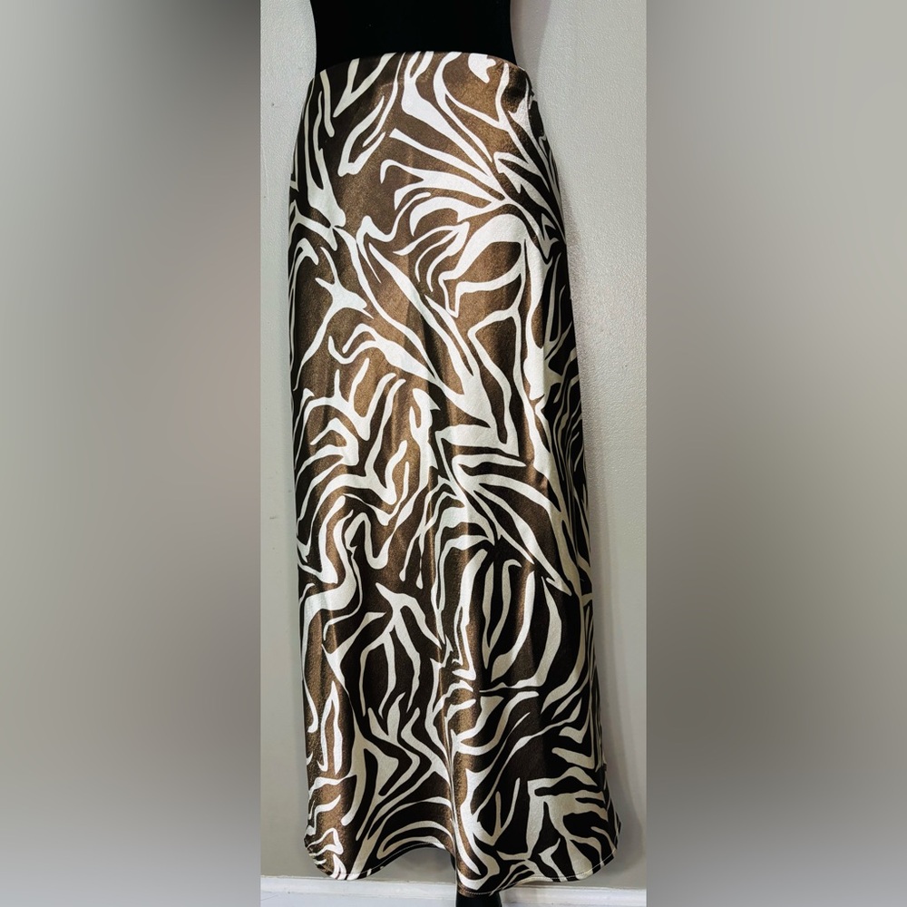 Stylish Zebra Print A-Line Skirt